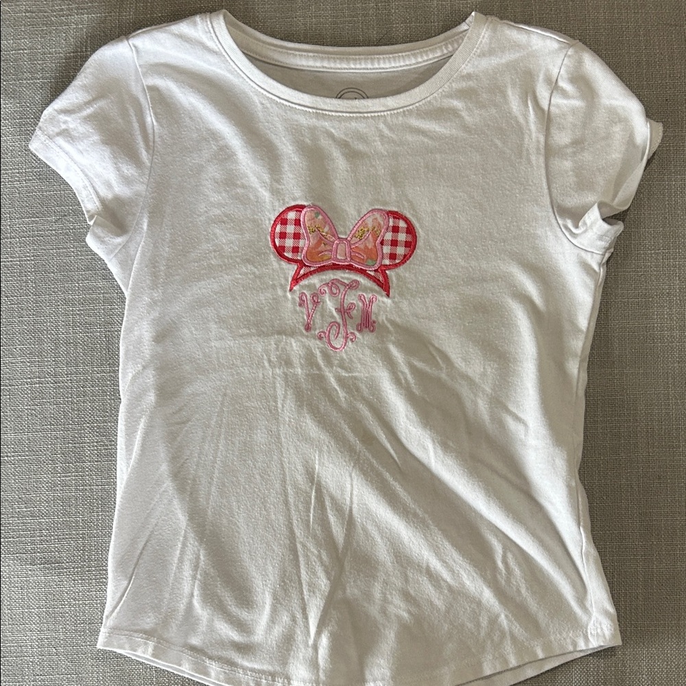 Minnie Mouse Ear Appliqué Shirt w/ Monogram